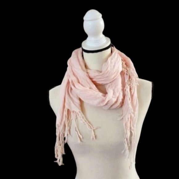 Baby pink pashmina shawl scarf wrap - Picture 1 of 5